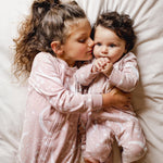 Load image into Gallery viewer, Product Image 7 of Celestial Moon polarbee™ Repreve® Fleece Pajamas - Organic Rose