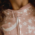 Load image into Gallery viewer, Product Image 8 of Celestial Moon polarbee™ Repreve® Fleece Pajamas - Organic Rose
