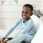 Load image into Gallery viewer, Product Image 2 of Honeysoft™ Mommy & Me Matching Thermal Lyocell Sleeper - Mountain Blue