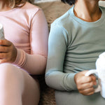 Load image into Gallery viewer, Product Image 8 of Honeysoft™ Mommy & Me Matching Thermal Lyocell Sleeper - Mountain Blue