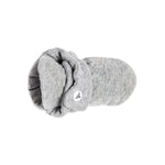 Load image into Gallery viewer, Quilted Bee Organic Baby Booties Heather Grey, top view
