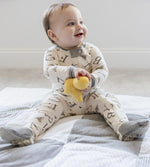 Load image into Gallery viewer, A-Bee-C and Stripes Organic Cotton Snug Fit Footed Sleeper 2 Pack