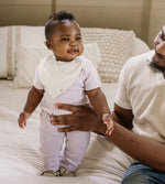 Load image into Gallery viewer, Organic Cotton Baby Bandana Bibs - Pink Sand