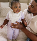 Load image into Gallery viewer, Organic Cotton Baby Bandana Bibs - Pink Sand