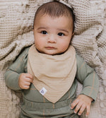 Load image into Gallery viewer, Organic Cotton Baby Bandana Bibs - Ash