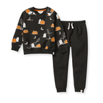 Load image into Gallery viewer, Midnight Fright Toddler Sweatshirt Set