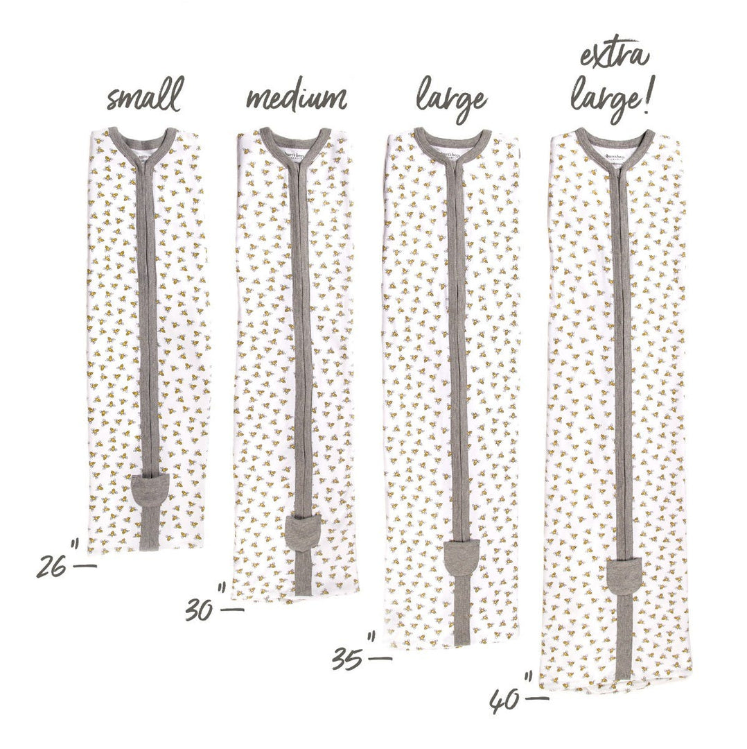 Rugby Stripe Organic Beekeeper™ Wearable Baby Blanket - Blossom