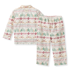 Load image into Gallery viewer, Magical Forest Fair Isle Toddler Flannel PJ Set