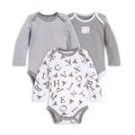 Load image into Gallery viewer, A-Bee-C Organic Baby 3 Pack Long Sleeve Bodysuits