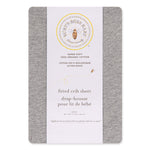 Load image into Gallery viewer, Solid Organic Cotton  Fitted Crib Sheet - Heather Grey
