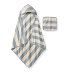 Load image into Gallery viewer, Rugby Stripe Woven Terry Towel &amp; Washcloth Set
