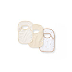 Load image into Gallery viewer, Golden Bee Organic Cotton Bibs Pack of 3