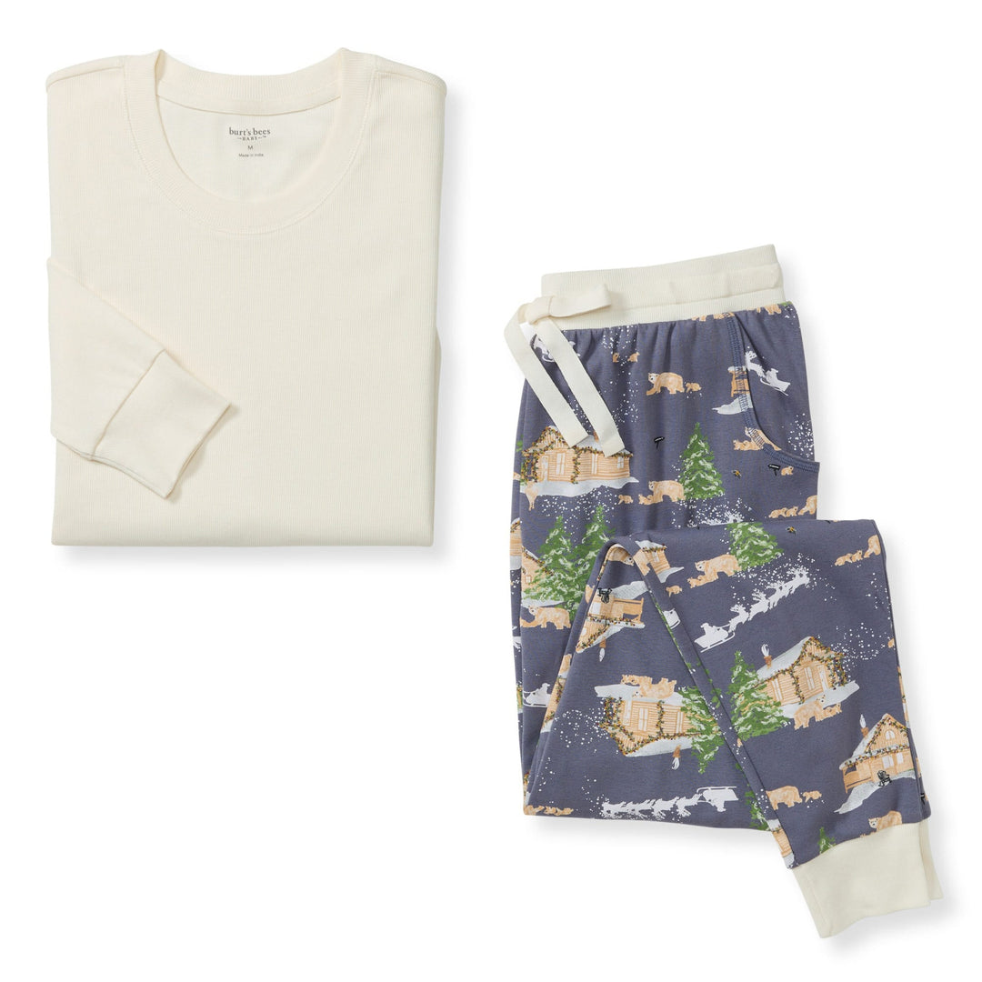 Home Sweet Home Matching Organic Cotton Pajamas - Womens S