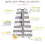 Load image into Gallery viewer, Classic Stripe Organic Beekeeper™ Wearable Baby Blanket
