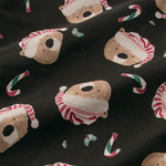 Load image into Gallery viewer, Candy Cane Bears Matching Family Pajamas Swatch
