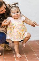 Load image into Gallery viewer, Daisy Floral Ribbed Infant Bodysuit Dress
