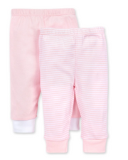 Classic Stripe Organic Baby 2 Pack Footless Pants