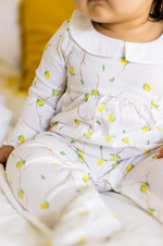 Load image into Gallery viewer, Lemon Vines Jumpsuit &amp; Knot Top Hat Set
