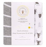 Load image into Gallery viewer, Pine Forest &amp; Stripe Fitted Crib Sheet 2 Pack
