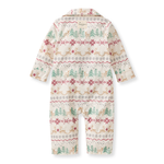 Load image into Gallery viewer, Magical Forest Fair Isle Flannel Jumpsuit