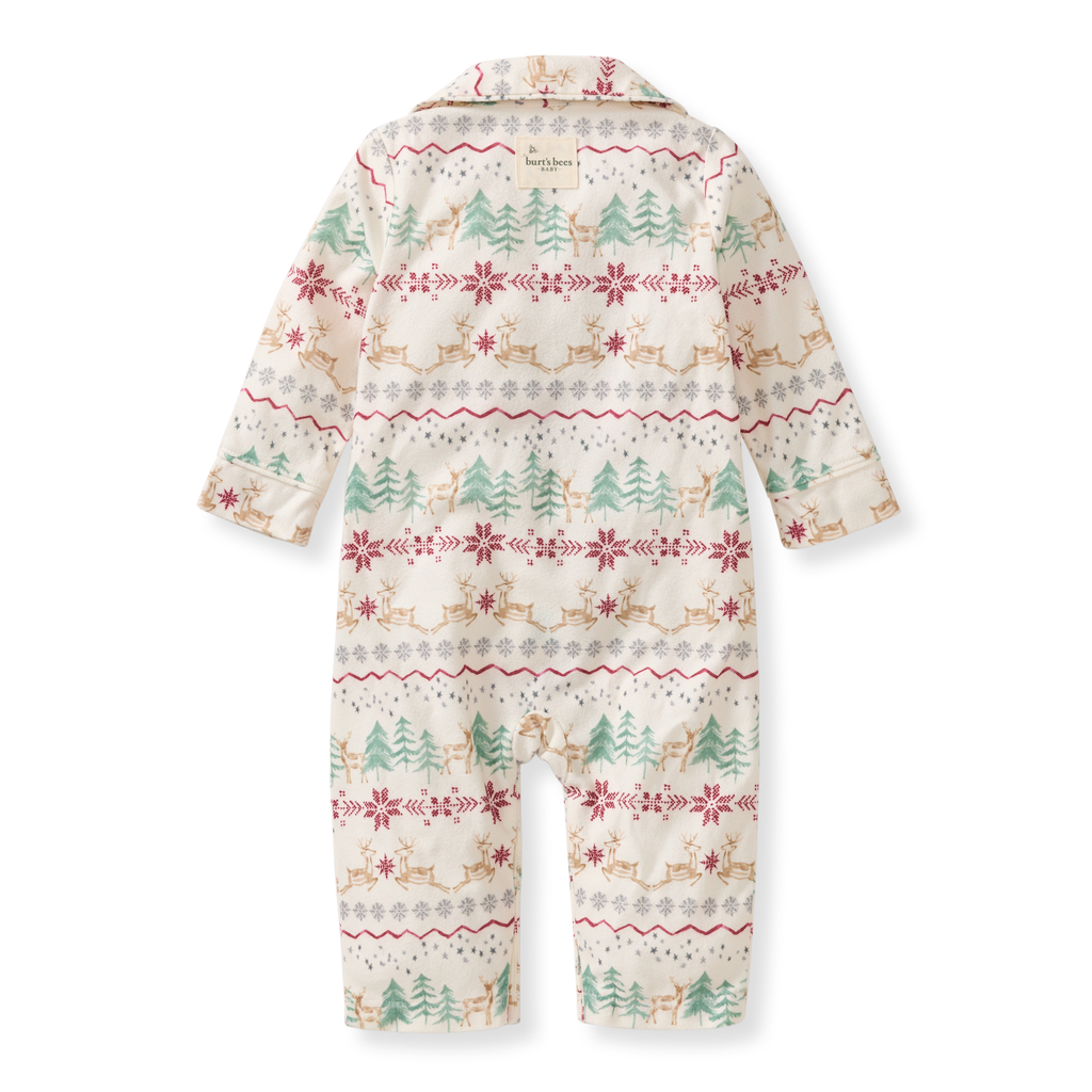 Magical Forest Fair Isle Flannel Jumpsuit