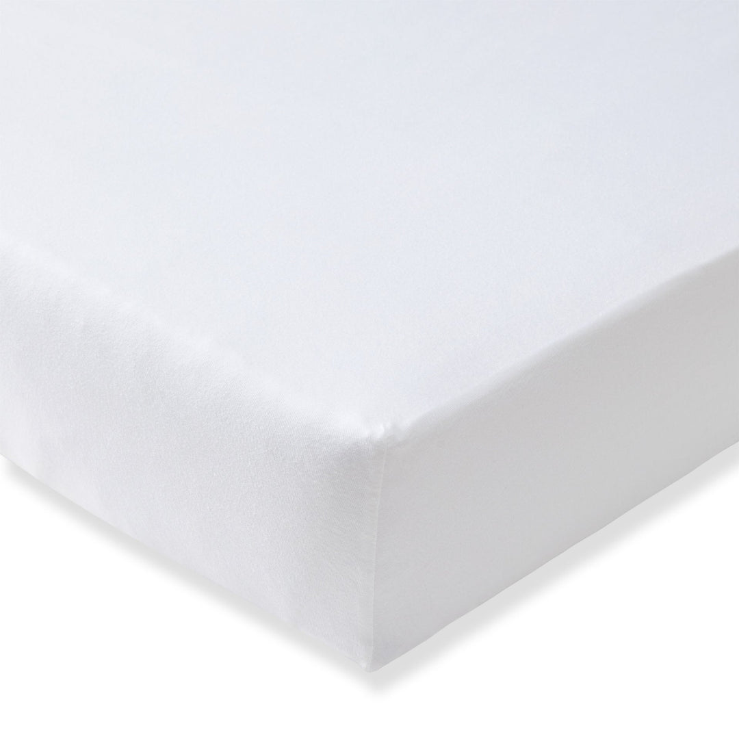 Solid Organic Cotton Fitted Crib Sheet - Cloud