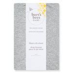 Load image into Gallery viewer, Solid Organic Cotton  Fitted Crib Sheet - Heather Grey

