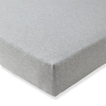 Load image into Gallery viewer, Solid Organic Cotton  Fitted Crib Sheet - Heather Grey
