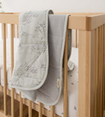 Load image into Gallery viewer, Swaying Branches Organic Cotton Reversible Baby Blanket - Ice Flow
