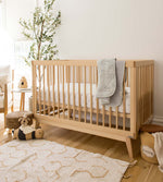 Load image into Gallery viewer, Swaying Branches Organic Cotton Reversible Baby Blanket - Ice Flow
