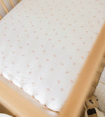 Load image into Gallery viewer, Golden Bee Organic Cotton BEESNUG® Fitted Crib Sheet - Ranunculus

