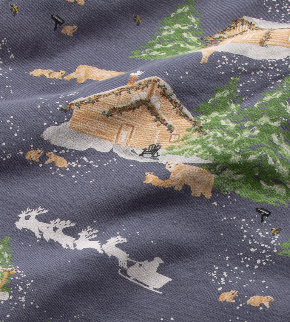 Home Sweet Home Matching Organic Cotton Pajamas - Mens M Swatch