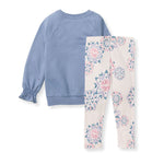Load image into Gallery viewer, Homemade Snowflakes Infant Girl Top and Pants Set
