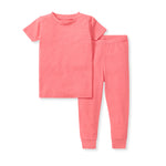 Load image into Gallery viewer, Lyocell Kids PJ Set - Pink Coral
