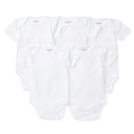 Load image into Gallery viewer, Bee Essentials Organic Short Sleeve Baby Bodysuit 5 Pack
