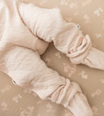 Load image into Gallery viewer, Organic Cotton Quilted Bee Baby Booties - Ranunculus
