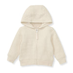 Load image into Gallery viewer, Organic Cotton Quilted Bee Baby Jacket - Oat
