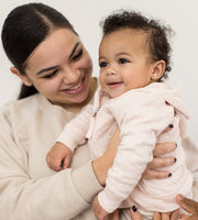Organic Cotton Quilted Bee Baby Jacket - Ranunculus