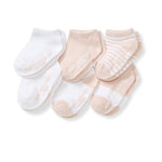 Load image into Gallery viewer, Solid &amp; Stripes Organic Cotton Baby Ankle Socks 6 Pack - Ranunculus
