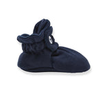 Load image into Gallery viewer, Solid Organic Cotton Baby Booties - Midnight

