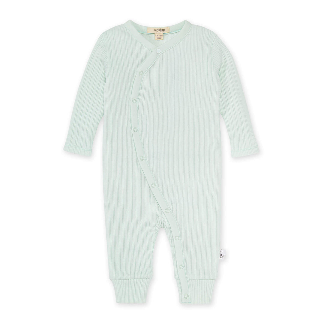 Sweet Rib Wrap Jumpsuit - Herbal Mint