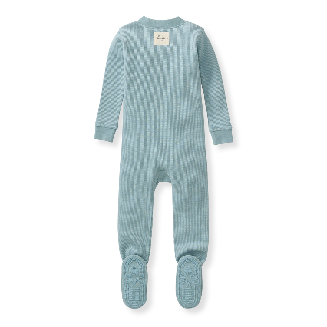 Honeysoft™ Mommy & Me Matching Thermal Lyocell Sleeper - Mountain Blue Back