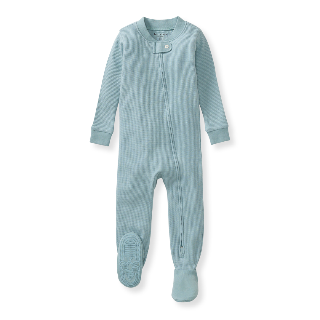 Honeysoft™ Mommy & Me Matching Thermal Lyocell Sleeper - Mountain Blue
