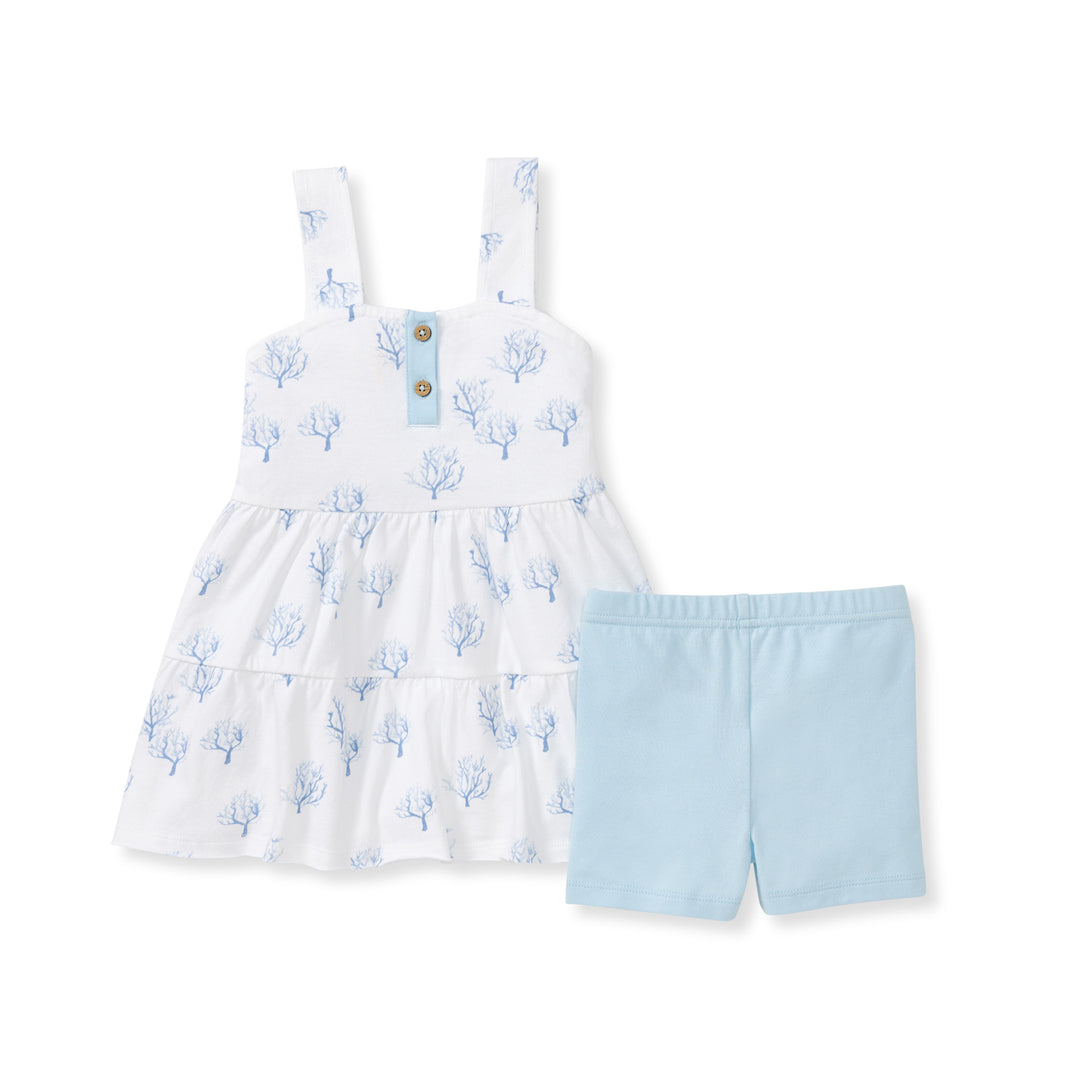 Coral infant Tunic Set