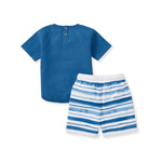 Load image into Gallery viewer, Watercolors Stripes Infant Short Set
