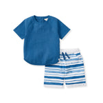 Load image into Gallery viewer, Watercolors Stripes Infant Short Set
