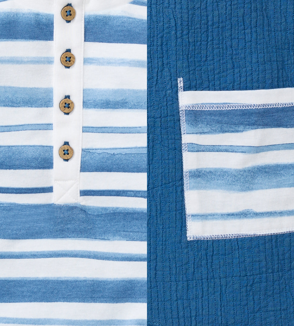 Watercolor Stripe Romper Set 2 Pack