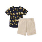 Load image into Gallery viewer, USA Infant Short Set
