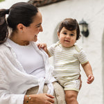 Load image into Gallery viewer, Rib Stripe Romper
