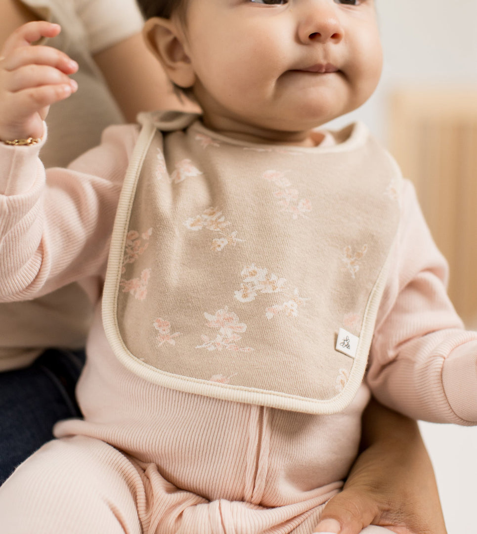 Set of 5 Whimsical Floral Lap Shoulder Bibs